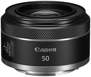 Canon RF 50mm F1.8 STM Lens | Compact and Lightweight, Fast F1.8 Aperture, Compatible with All Canon EOS R Series Cameras, Black