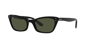 Ray-Ban womens Rb2299 Lady Burbank Sunglasses, Black/Green, 52 mm US