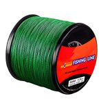 Fishing Line, PE Braided Fishing Line 300m 30lb 2.5 Rock Sea Fishing Line for Saltwater Freshwater Green