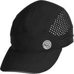 OutdoorEssentials Running Cap - Running Hat & Runner Hat - Jogging Cap - Exercise Hat UPF 50 - Tennis Hats Black