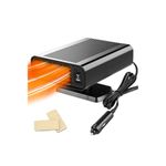 Leaflai Car Heater 12V - Winter Car Heater Kit 150W Anti-fog Auto Defroster That Plug into Cigarette Lighter, 2 in 1 Fast Heating/Cooling Defrogger for Small Vehicles