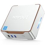 NiPoGi Mini PC Intel Alder Lake-Ν95 12th(up to 3.4GHz),8GB RAM 256GB M.2 SSD Mini Computer W-11, Gigabit Ethernet, 4K UHD, Dual Wi-Fi, BT 4.2, Mini Desktop PC for Home/Business/School