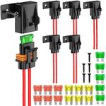 Nilight 6pcs Inline Fuse Holder 12A