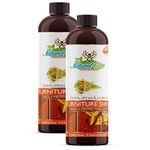Natural Care Quick Shine Hardwood Floor & Furniture Polish - 500ml x 2 | Plant-Based Cleaner & Polish | Squirt & Spread | Restore-Protect-Refresh | For Wood Floors, Tables, Cabinets