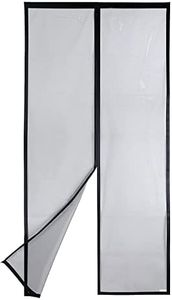 Apalus VP Moustiquaire Magnétique Pour Porte – Maille Ultrarésistante, Joint Magnétique de Haut en Bas, Fermeture Automatique, Garde l'Air Frais à l'Intérieur(120x210 CM, Noir)