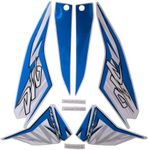 Bike Body Multi-Color Fancy Decals kit Stickers for Honda-dio-Blue-Gry