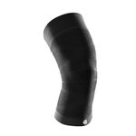 Bauerfeind Sports Compression Knee Support Sleeve | Improved Muscle Control and Blood Flow | Grip Technology for Secure Hold | Lightweight Breathable Washable | Made in Germany- Black, Large