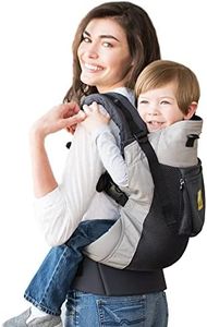 LÍLLÉbaby 3-in-1 Ergonomic CarryOn Airflow Toddler Carrier with Lumbar Support & Breathable Mesh (25-60 lbs), Supportive & Comfortable, Multi-Position Carrying for Hiking & Travel (Charcoal/Silver)