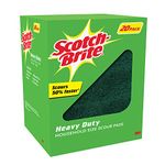 Scotch Brite 3M Heavy Duty Scouring Pads 6"X 9" Heavy Duty Scouring Power Of Scotch-Brite (20 Pack)