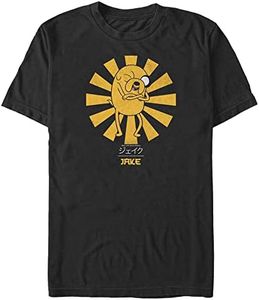 Adventure Time Men's Big & Tall Jake T-Shirt, Black, X-Large Big Tall