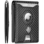 ALPHA PAIR Slim Wallet with AirTag 