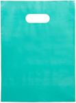 Choice Marts 100 Teal Bags for Small Business 2 Mil 12"x15" Merchandise Bags Extra Thick Glossy Thank You Bags and Shopping Bags For Small Business with Die Cut Handles Teal Gift Bags For Retail