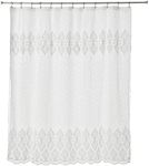 Popular Bath Collection Monaco, Shower Curtain, White