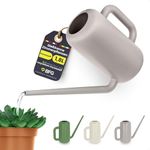 BFG Watering Can Indoor Plants 1.8 L - Watering Can Made of Recycled Plastic - Small Watering Can with Long Spout for Easy Watering (Grey)