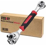 FIX-IT Gifts for Men Universal Socket Wrench - Multifunction Socket Wrenches Tool Mens Gifts for Dad Gifts for Men Who Have Everything, Birthday Gifts for Men Gadgets for Men, Christmas Gifts for Him