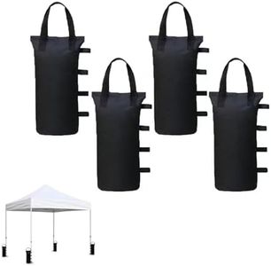 TJHypenete 4Pcs Heavy Duty Canopy Weight Bags, Outdoor Leg Canopy Weights Sand Bags for Pop Up Canopy Tent, Canopy Sandbags Weight Bags for Sun Shelter, Garden Patio Umbrella, Gazebo Tent (15x50 cm)