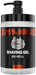 The Shave Factory - Gel da barba | Non irritante | Rasatura precisa di viso e corpo | Gel da barba per uomini | Idrata la pelle | 1250 ml (Crystal)