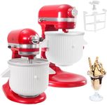 Ice Cream Maker Attachment for Kitchenaid Stand Mixer,Compatible with 4.5 Qt and Larger Mixer,2-Quart Frozen Yogurt - Ice Cream & Sorbet Gelato Maker