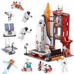 Space Shuttle Toys for Kids, 11-in-1 STEM Aerospace Rocket Building Sets Toy, City Space Station Mars Exploration with Control Tower & Astronaut Figures for Boys Girls 6-12+ Year Old (855 PCS)