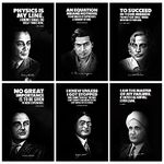 Great Scientist (Homi bhabha, Abdul Kalam, CV Raman, Satyendra Nath Bose,Sarabhai, Ramanujan ), Motivational and Inspirational Quotes Posters, Pack of 06. (Paper, Medium (A3) 12X18 IN)