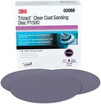 3M 02088 Trizact Hookit 6" P1500 Grit Clear Coat Sanding Disc