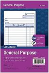 Adams General Purpose Unit Sets, 5.67 x 8.5 Inches, 2-Part, Carbonless, White/Canary, 100 Sets per Pack (NC2581)