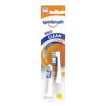 Spinbrush Pro Clean Replacement Heads, Soft Bristles, For Adult Battery Toothbrush, 2-Pack