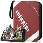 Mlikero 400 Pockets Football Card Binder, Football Trading Cards, Display Case with Football Card Sleeves Card Holder Protectors Set for Football Cards