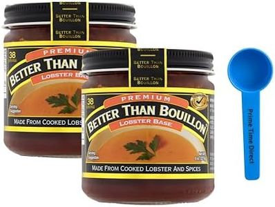 Better Than Bouillon Lobster Base 8 oz (Pack of 2) Bundle with PrimeTime Direct Teaspoon Scoop with BTB Authenticity Seal