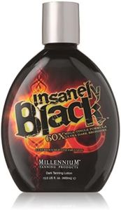 Millenium Tanning Insanely Black 60X UV Bronzer Accelerator Tanning Lotion 3 Count