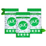 PUR 100% Xylitol Chewing Gum, Sugarless Spearmint, Sugar Free + Aspartame Free + Gluten Free, Vegan & Keto Friendly - Healthy, Low Carb, Simply Pure Natural Flavoured Gum, 55 Pieces (Pack of 3)