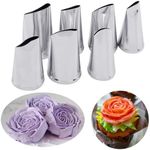 Hendiy 7pcs/set Cake Decorating Tip