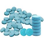 Mearo 50 Pcs Car Windshield Washer Fluid concentrate Tablets, Windshield Wiper Fluid Solid Effervescent Tablet, Car Glass Solid Wiper Cleaning Tablets Remove glass stains, Clear vision