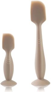 LOTBILL Baby Diaper Cream Spatula, 2 Pack Butt Spatula Baby, Soft Silicone Diaper Cream Applicator, Full-Size + Mini Butt Paste Spatula with Suction Base for Babies, Newborn Baby Necessities