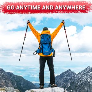 TheFitLife Trekking Poles – Lightweight Aluminum, Cork Grip, Adjustable for Hiking & Walking