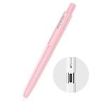 MoKo Holder Case for Apple Pencil (USB-C), Retractable Apple Pencil (USB-C) Case Protective iPad Pencil Sleeve Skin Cover with Sturdy Clip, Light Pink