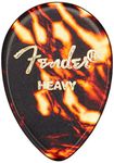 Fender 358 Shape Classic Celluloid Picks (12 Pack) for electric guitar, acoustic guitar, mandolin, and bass