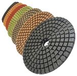 Stadea PPW279A Diamond Polishing Pads 5-Inch Set for Wet Concrete Polish