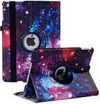 Rotating Case for iPad 9.7 inch 6th Gen, 5th Gen/iPad Air 2 / iPad Air - 360 Degree Rotating Stand Protective Cover with Auto Sleep Wake for iPad 9.7 2018 2017 / iPad Air 2 / iPad Air (Starry Sky)