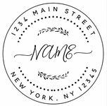 Round Personalized Wedding Stamp 10 Styles Option Self Inking Custom Stamp With Personal Name And Date For Invitation Cards Return Address Labels Personalized Address Labels Address Labels