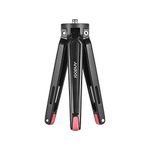 Andoer Mini Handheld Travel Desktop Tripod Camera Stand Holder Aluminum Alloy 11Lbs Load Capacity for Canon Nikon Sony DSLR for iPhone X 8 7s Plus Smartphone for GoPro 6 5 4 Action Sports Camera