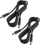 2-Pack Male to Male DC Extension Cord 5.5mm x 2.1mm,12v DC Power Extension Cable for Security Camera,Dvr Standalone LED Strip,Car,CCTV IP Surveillance,5v 9v 24v 12 Volt Plug Supply Adapter 3FT 6FT