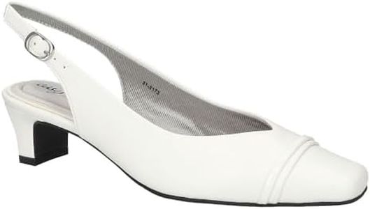 Easy Street Women's Sayo Pump, White, 9 Wide