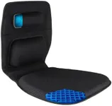 FOMI Gel Wheelchair and Low Back Chairs Seat and Back Cushion | Orthopedic Seat Pad, Firm Back Support and Lumbar Pillow for Wheelchairs, Car, Truck, Gaming | Pressure Sore, Coccyx Pain Relief