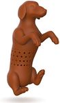 Genuine Fred, HOT DOG, Wiener Dog Reusable Silicone Tea Infuser, Brown, , Fun Gift for Tea Lovers, Clever Kitchen Gadget