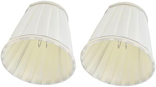 Abat Jour Lampe Chevet Cercle Abat Jour,Double petit abat-jour à pince sur ampoule,PX33 style classique et avancé Double petit abat-jour pour lampe de table pour applique murale pour lustre