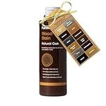 Furniture Clinic Wood Stain (Natural Oak) – Fast Drying, Highly Concentrated, and Easy-to-Apply Wood Stain for All Indoor & Outdoor Wood – Water Based & Non-Toxic – 250ml