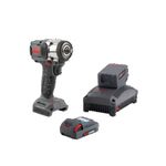 Ingersoll Rand W3131-K22 3/8" 20V Cordless Impact Wrench 2 Battery Kit, 400 ft-lb Torque, Compact, Friction Ring Retainer, Pistol