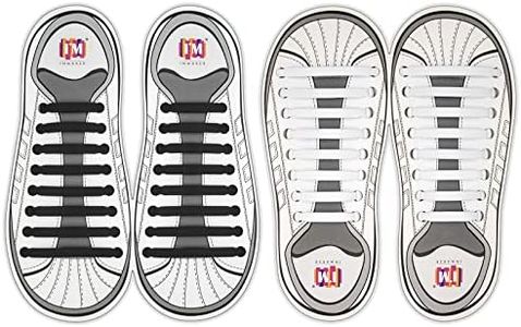 INMAKER No Tie Shoelaces, Pack of 2, Elastic Shoe Laces for Kids and Adults