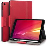 Antbox Case for iPad Air 2/iPad 6th/5th Generation(9.7'')/Pro 9.7''/Air 1 Vegan Leather Case with Pencil Holder Auto Sleep/Wake Function Smart Cover for iPad 9.7'' (Red)
